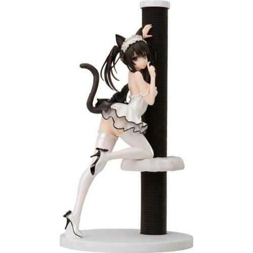 Date a Live Tokisaki Kurumi White Cat Uniform Japan Anime Figures Collectibles Model Toys Cute Cartoon Character Anime Toys Gift