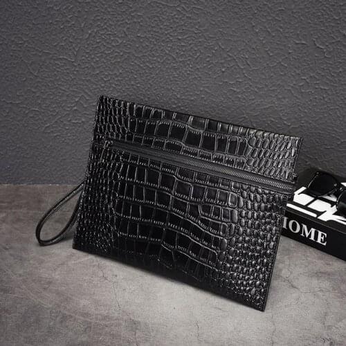 Newhotstacy Bag 111019 crocodile skin pattern envelope bag clutches bag