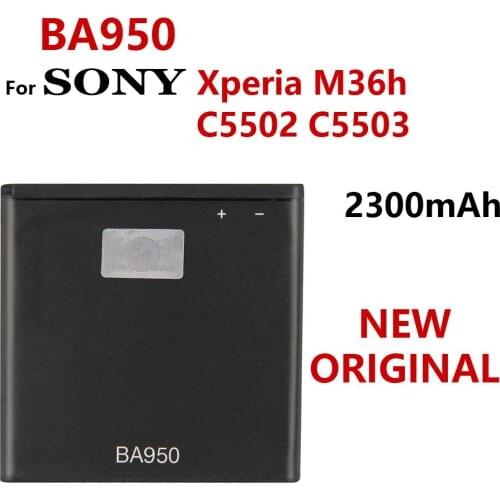 100% Genuine 2300mAh BA950 Battery For Sony Xperia ZR SO-04E M36h C5502 C5503 AB-0300 High Quality Batteria Batteries