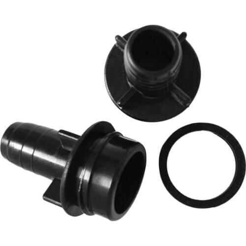 2x Nylon Inflatable Canoe Boat Valve Adapter Kayak Pump Connector Accessory