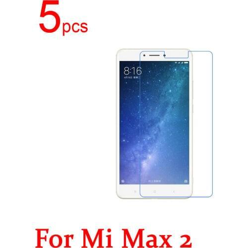 5pcs Ultra Clear/Matte/Nano anti-Explosion LCD Screen Protector Film Cover For Xiaomi Mi Max 2 Max2 6.44" Protective Film+cloth