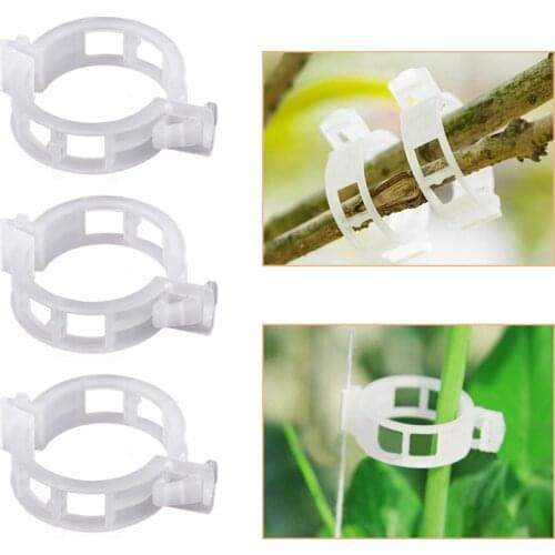 50pcs Agriculture Plant Fixing Supports Clips For Tomato Hanging Trellis Vine Connects Greenhouse Vegetables Garden Ornament