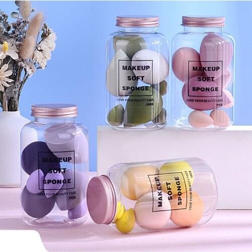 7Pcs/Set Makeup Sponge Set Face Beauty Cosmetic Powder Puff for Foundation Cream Concealer Make Up Tools Color