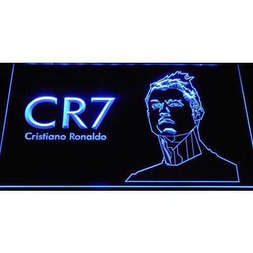 B1072 Cristiano Ronaldo 7 LED Neon Light Signs with On/Off Switch 7 Colors to choose