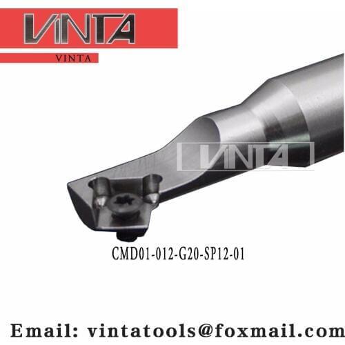 Free shipping CMD01-012-G20-SP12-01 Chamfer milling Tools for Inserts SPMT120408