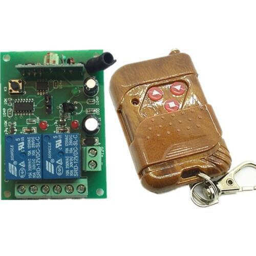 DC 12V 24V 2 CH Wireless Remote Control Switch Motor Inversion Forward/Reverse/Stop for Shutters/Gate/Projection Screen
