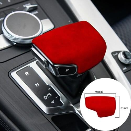 For Audi A4 S4 A5 S5 RS4 RS5 Q5 SQ5 Q7 2016-2020 Alcantara Suede Car Knob Gear Head Panel Strip Covers Trim Sticker Car-styling