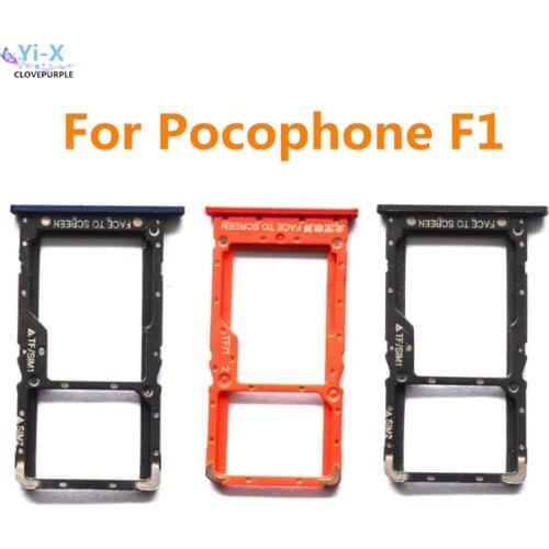 For Xiaomi Pocophone Poco F1 Sim Micro SIM Card SD Reader Holder Sim Tray Adapter