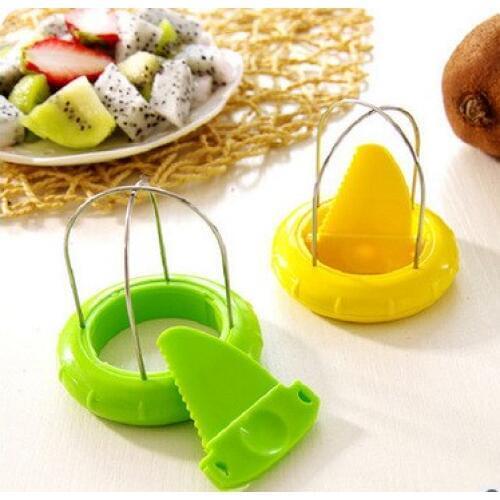 Hot Sale Mini Fruit Kiwi Cutter Peeler Slicer Kitchen Gadgets Tools Kiwi peeling tools For Pitaya 2Colors