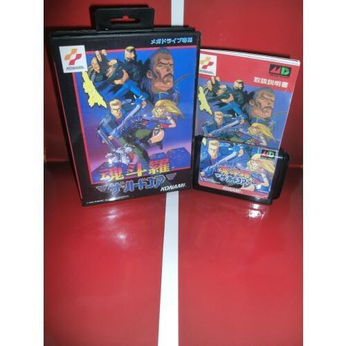 Contra game cartridge with box and manual 16 bit MD card for Sega MegaDrive for Genesis