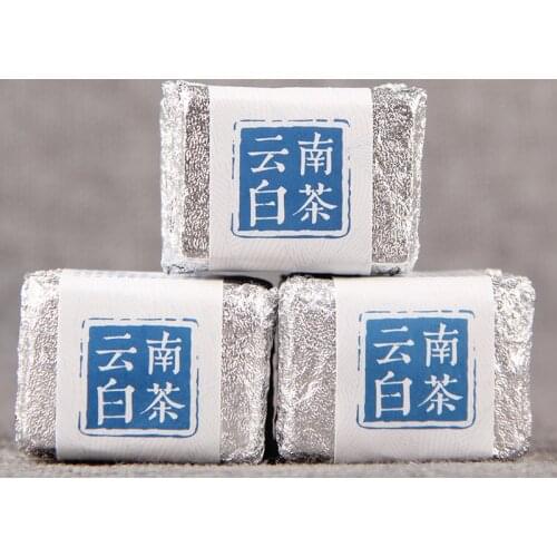 Chinese Yunnan White Tea Small Golden Brick 250g China Tea Health Care Raw Pu'er Tea Brick For Weight Lose Tea