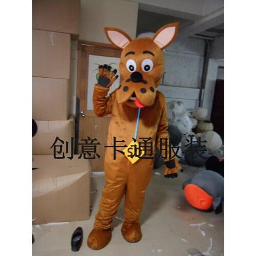 Dog Mascot Costume Clothing Cosplay Costumes Adult Size Cartoon Dress Halloween Mascot Fancy Apparel