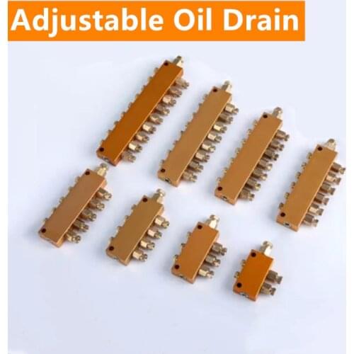 1-12 Way lubrication valve Brass Adjustable Lube Oil Distributor Block Oil Separator Adjustable Oil Outlet Valve