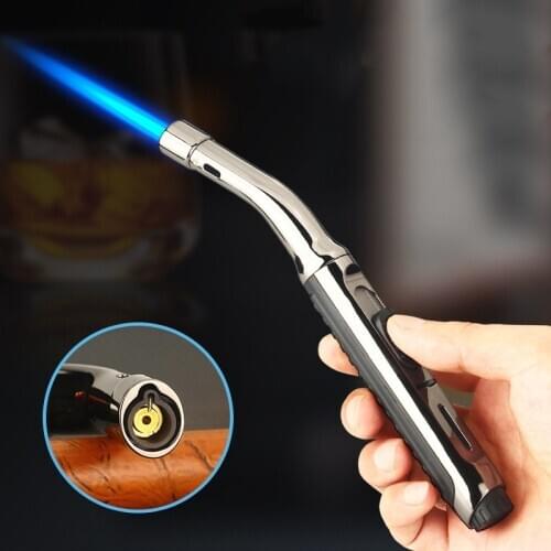 Metal Cigar Butane Lighter Spray Gun Spray Gun Welding Gun Outdoor Windproof Gas Lamp Kitchen Ignition