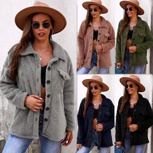 Fashionable fur coat 2021 womens sweater to keep warm in winter