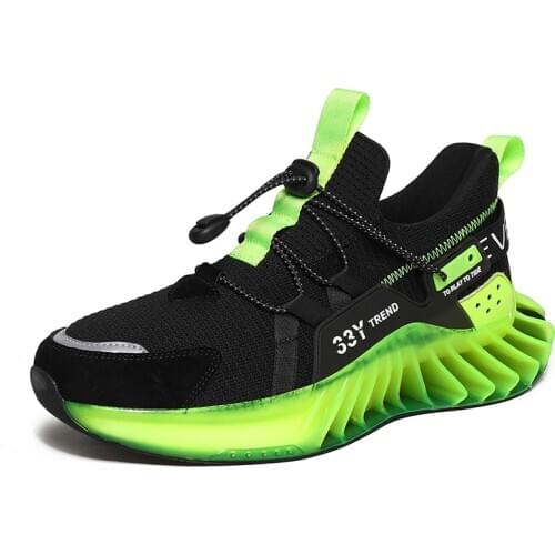 New Trendy Blade Running Shoes for Men Breathable Casual Sneakers Antiskid Damping Outsole Male Sport Shoes Training Zapatillas