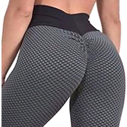 2021 New Womens Ruched Butt Lifting High Waist Yoga Pants Tummy Control Stretchy Workout Leggings Textured Booty Tights