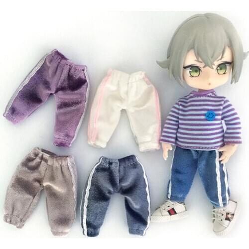 HOUZIWA OB11 Clothes 1/12 BJD Doll Accessories Casual Pant Doll Trousers For Doll OB11