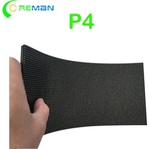 P4 Soft LED Display indoor Flexible LED Module Full Color LED matrix panel 256X128mm