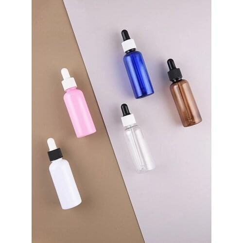 50ml dropper, essential oil bottle, PET bottle, plastic cap, dispensing bottle, sub bottle, essential oil bottle, cosmetics sub