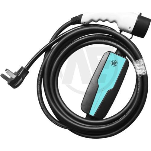 AE Anaheim 7kW evse wallbox Portable 32A TYPE1 TYPE2 220-280V SAE J1772 plug Ev car charger charger with EU wall socket input