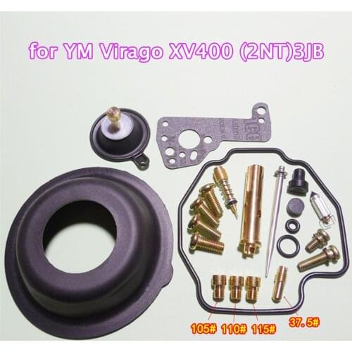 Motorcycle Carburetor Repair Kit for YM Virago XV400 (2NT)3JB With Large and Small Diaphragm