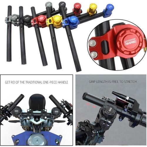 22mm Motorcycle Handle Bar Steering Wheel Strengthen Adjustable Cross Bar For SYM cruisym300 Cruisym300 GTS300I JOYMAX Z300 Z250