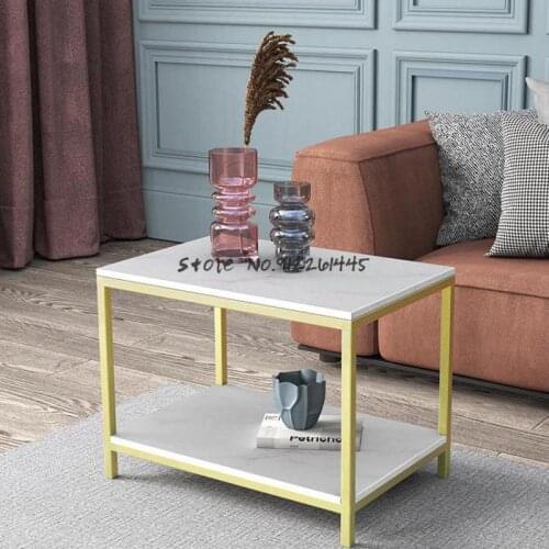 Nordic side table sofa corner table small apartment modern minimalist living room side corner table narrow and long movable smal