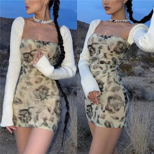 Летние платья с открытыми плечами TETYSEYSH China At AliExpress