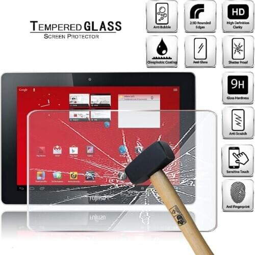 Tablet Tempered Glass Screen Protector Cover for Fujitsu Stylistic M532 10.1" Anti-Screen Breakage Tempered Film