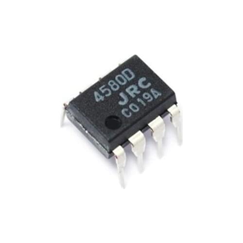 10pcs/Lot NJM4580D JRC4580D 4580D DIP-8 In Stock