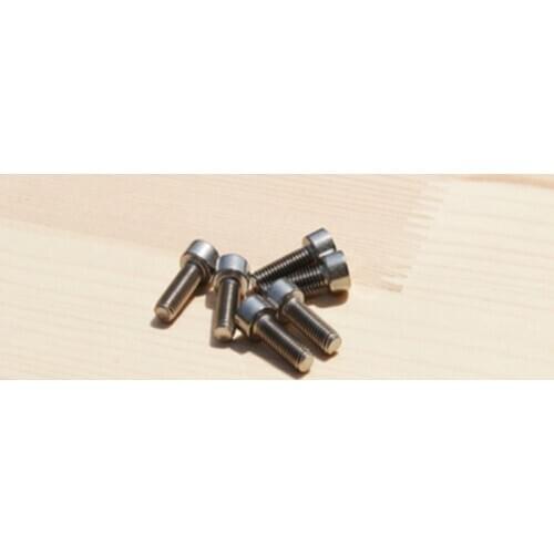 10pcs/lot DIN912 Titanium hex socket head cap screw M1.6 M2 M2.5 M3 M4 M5 M6 M8