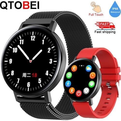 2020 Smart Watch Men Women Full Touch Round Screen IP68 Smartwatch Heart Rate Blood Pressure Monitor Fitness Tracker Sport Watch