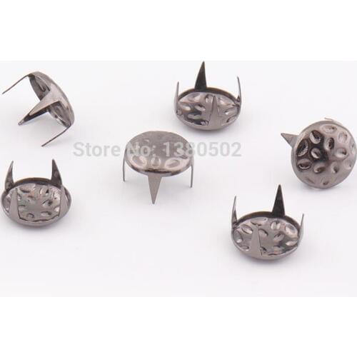 50pcs/lot 10*5mm black color 4 claw rivet garment rivets metal DIY decoration Accessories