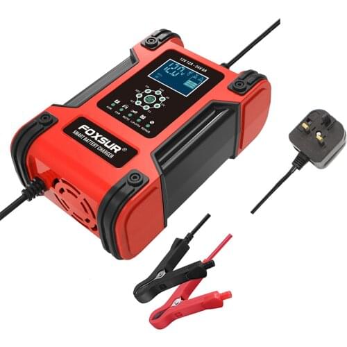 Car Battery Charger 100-240V AC Power Automatic Charge Charging UK Plug