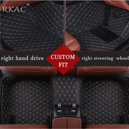 RKAC Custom fit right hand drive Car Floor Mats for Benz S550 2006-2009 Car Mats Waterproof Anti-slip 3D carpet Front & Rear