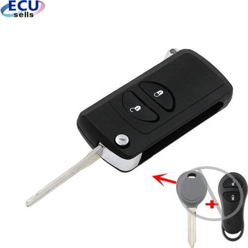 For Chrysler Grand Cherokee PT Cruiser Voyager CONVERSION Flip Remote Key fob CASE