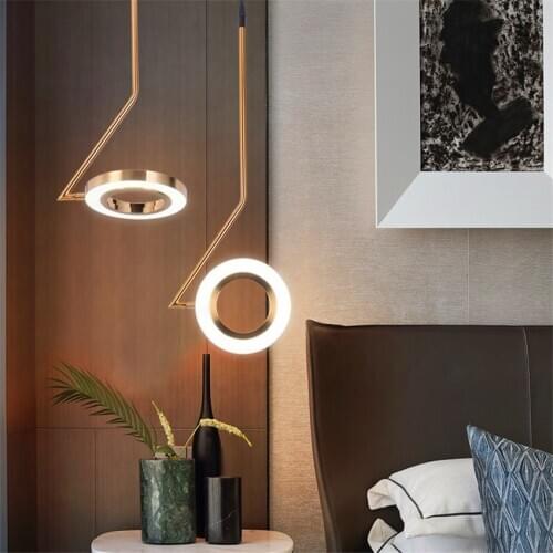 Nordic Designer Lamps Pendant Lamps LOFT Bedroom Bedside Restaurant LED Chandelier Lighting Luminaria Bar Brass Kitchen Fixtures