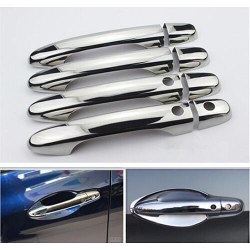 For Honda Civic 2012 2013 2014 2015 New Chrome Door Handle Covers trim With Two Smart Entry Buttons Car Accessories