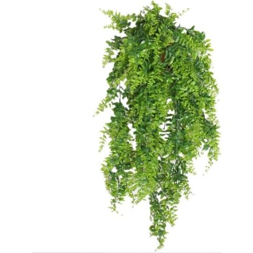Artificial Plant Vines Wall Hanging Ivy Leaves Fake Fern Branches Balcony Wedding Garden Basket Accessories Decoration Rattan