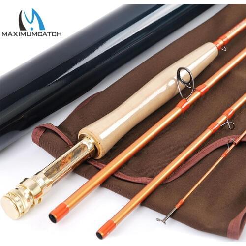 Maximumcatch Fly Rod IM12 40T+46T Toray Carbon Super Light Sensitive Fast Action Fly Fishing Rod With Carbon Tube 5/6/8WT 9FT