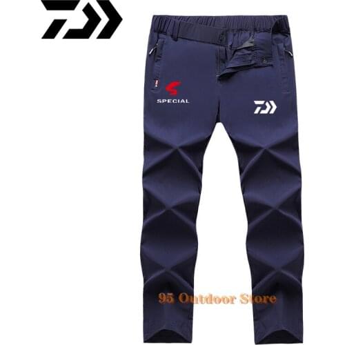 2021 Summer Fishing Pants Thin Daiwa Breathable Quick Dry Fishing Clothing For Men Anti-Sweat Hiking Outdoor Trousers Sport Wear
