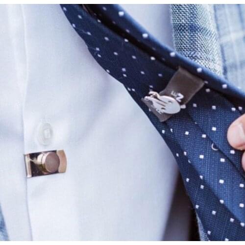 Magnetic Invisible Tie Clip Automatically Hidden Fixed Stainless Steel Metal Shirt Tie Clips Creative Jewelry for Men And Women