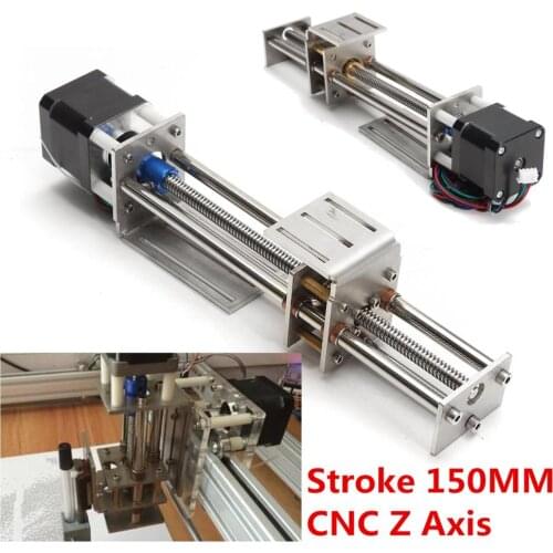 Mini CNC Z Axis Slide Stroke Linear Stage 150mm Linear Motion for 3 Axis Engraving Machine