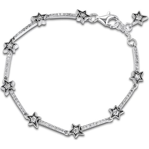 Celestial Stars Bracelet Original 925 Silver Bracelets For Woman Jewelry Making Fashion Female Jewelry Woman DIY Bracelets