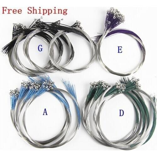 Wholesale 30 sets Brand new 3/4 4/4 violin size nickel\german silver strings ball end string fiddle accessory free shipping