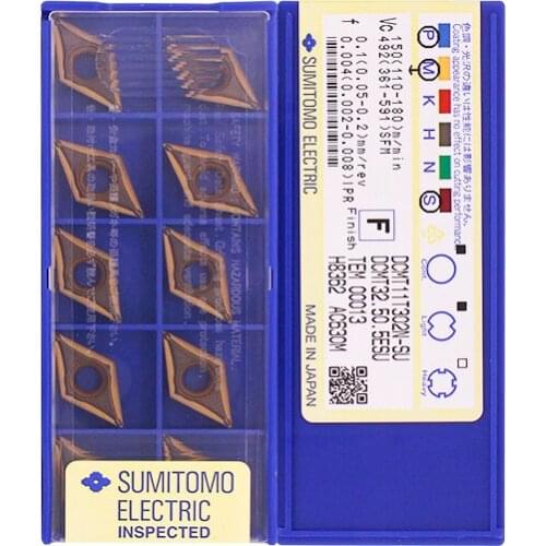 Original Carbide Insert CNC DCMT11T302N AC530U AC630M For Stainless Steel