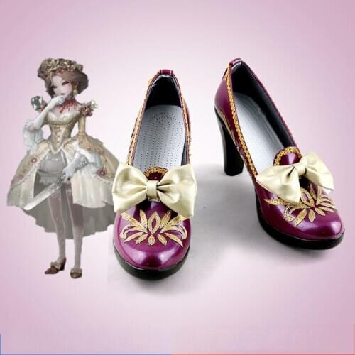 Game Identity V Mary Cosplay Wig Mrs.Red Bloody Queen Shoes Dress Identity V Mary Cosplay Costumes Wig Mrs.Red Bloody Queen Wig