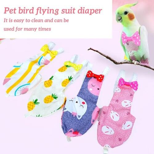 Pet bird clothes diapers feces pocket diapers flying suit parrot diapers Pet Birds Flight Suit Clothes Pet Birds Feces Pocket