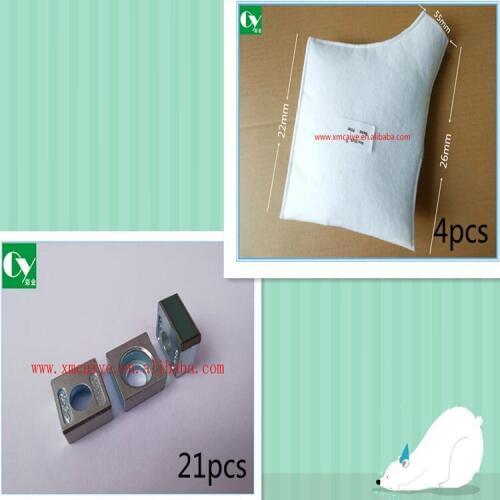 21pcs Roland gripper pad 10U2252,105A5627 4pcs Filter bags for Roland offset printing machine parts